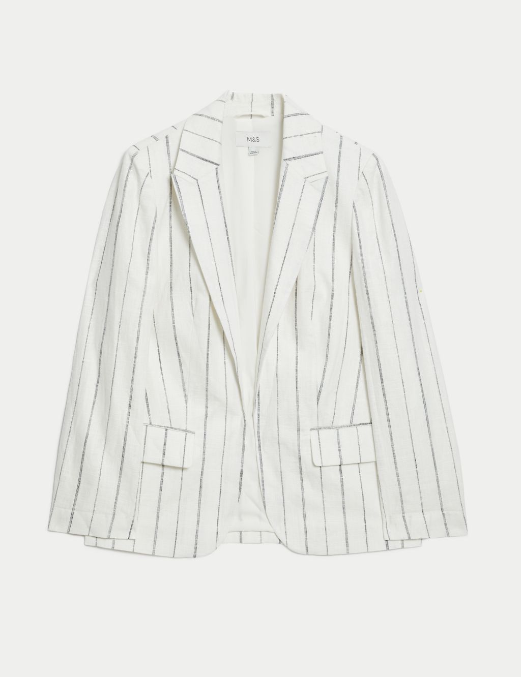 Linen Rich Relaxed Striped Blazer 1 of 7