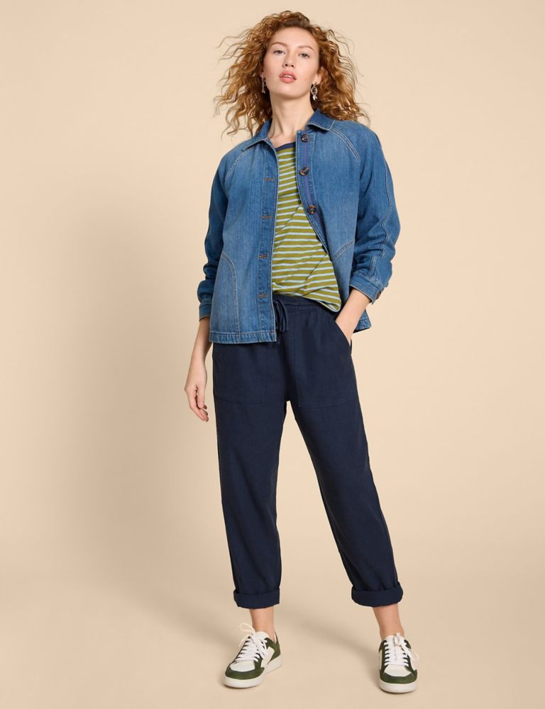 Linen Rich Relaxed Trousers 1 of 6