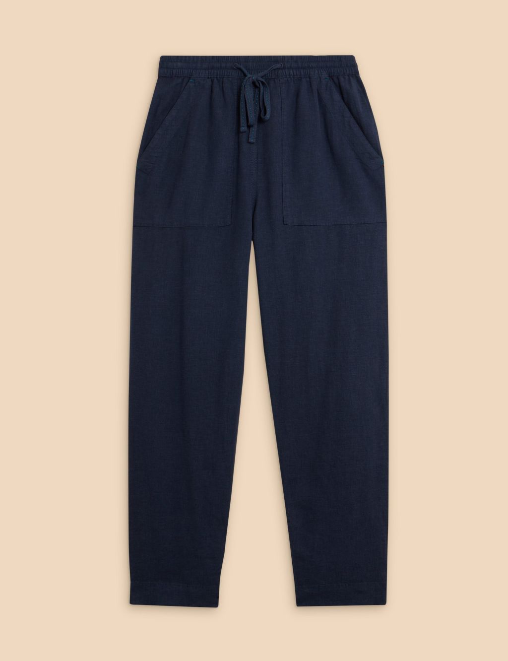 Linen Rich Relaxed Trousers 1 of 6