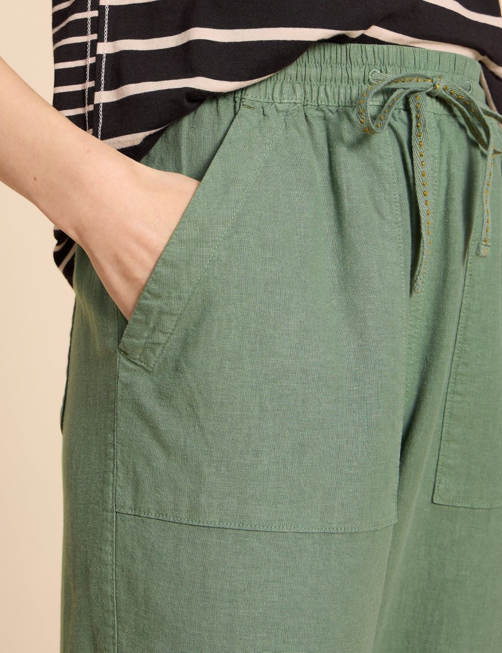 Linen Rich Relaxed Trousers 4 of 4