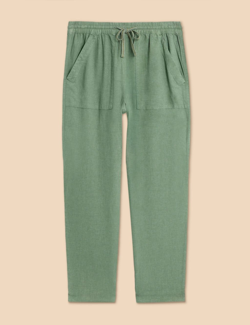 Linen Rich Relaxed Trousers 1 of 4