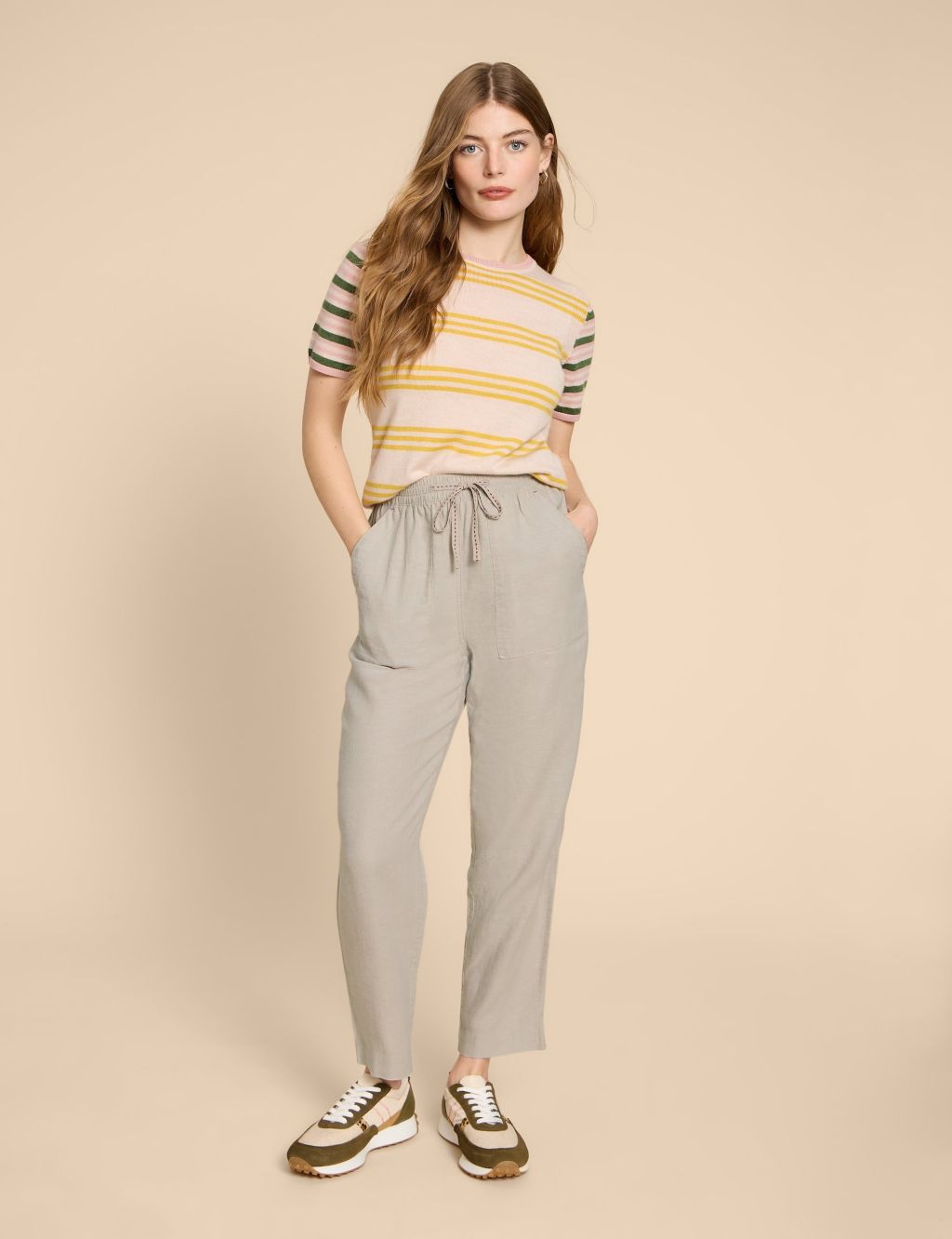 Linen Rich Relaxed Trousers | White Stuff | M&S