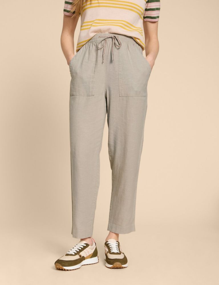 Linen Rich Relaxed Trousers 3 of 6