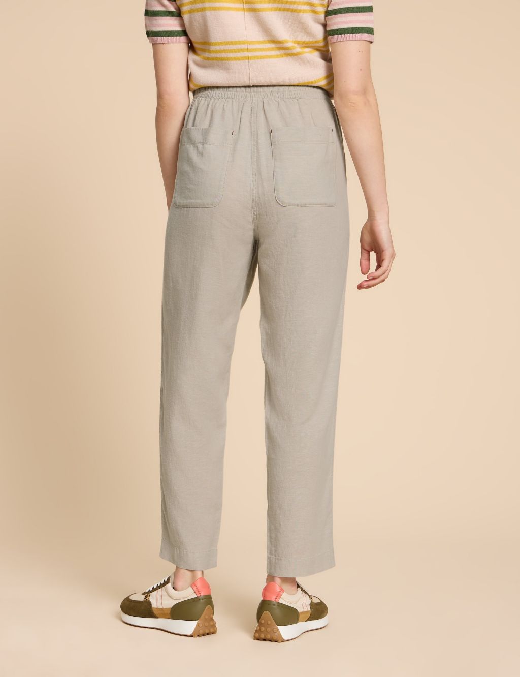 Linen Rich Relaxed Trousers 4 of 6