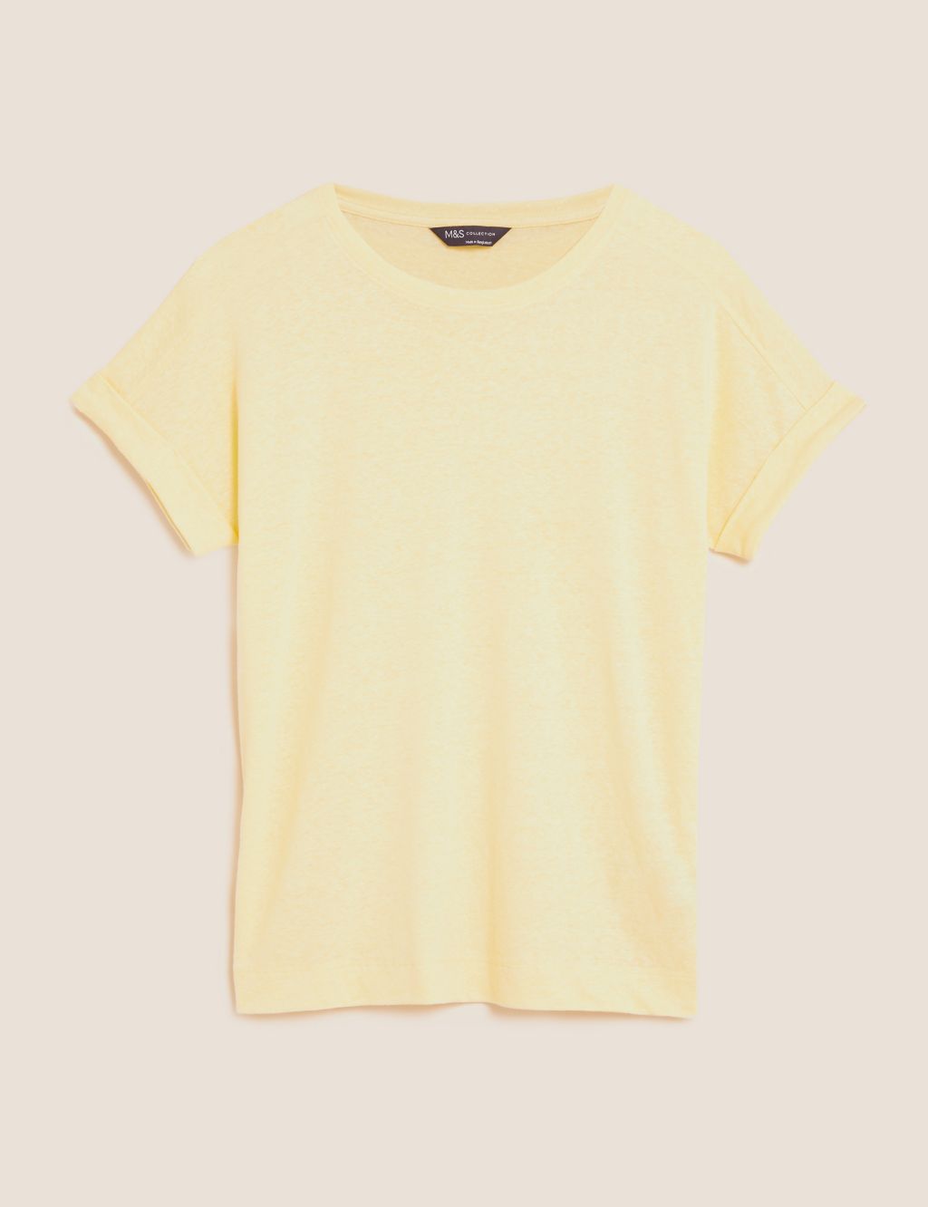 Linen Rich Short Sleeve T-Shirt 1 of 5