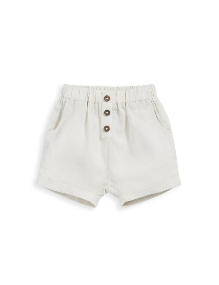 Linen Rich Shorts (0-3 Yrs) 2 of 2