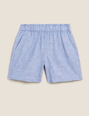 Linen shorts 2025 marks and spencer