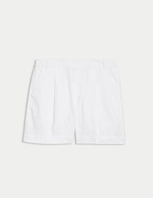 Linen Rich Shorts Image 2 of 5
