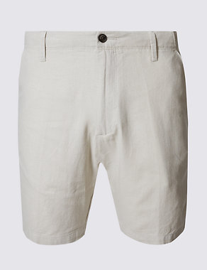 Linen Rich Shorts with Pocket Image 2 of 3