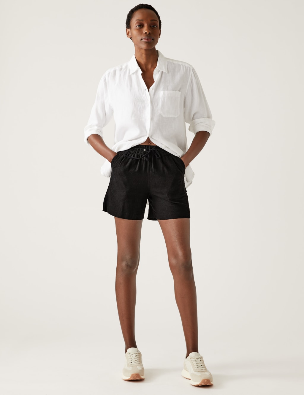 Linen Rich Shorts | Mu0026S Collection | Mu0026S