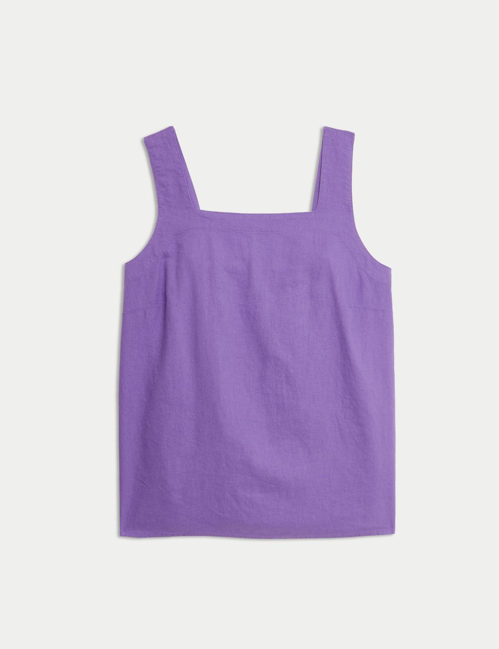 Linen Rich Square Neck Tank Top 1 of 5