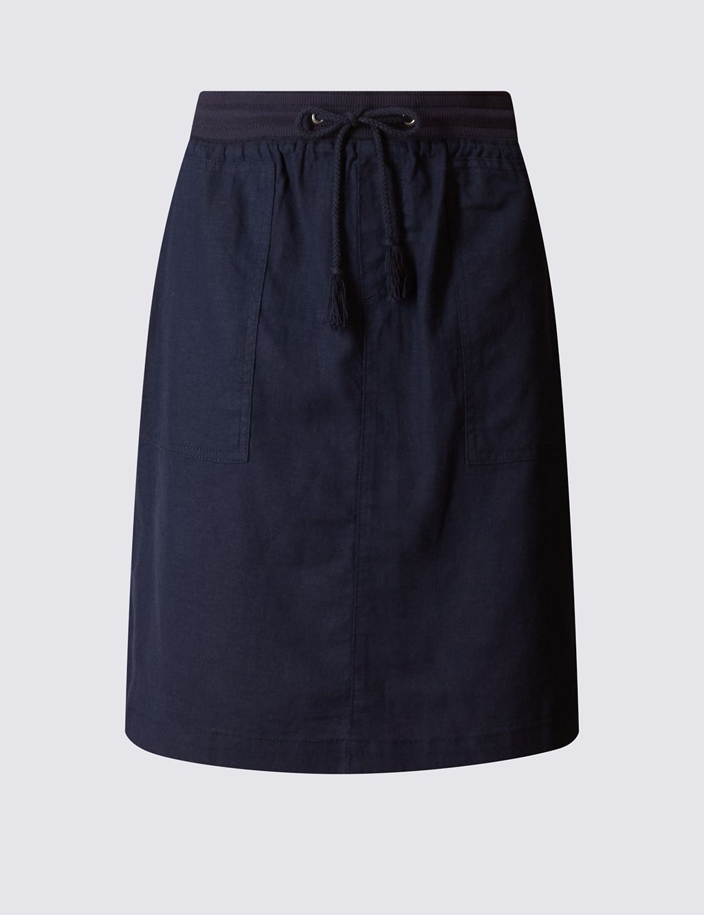 Linen Rich Straight Mini Skirt 1 of 5