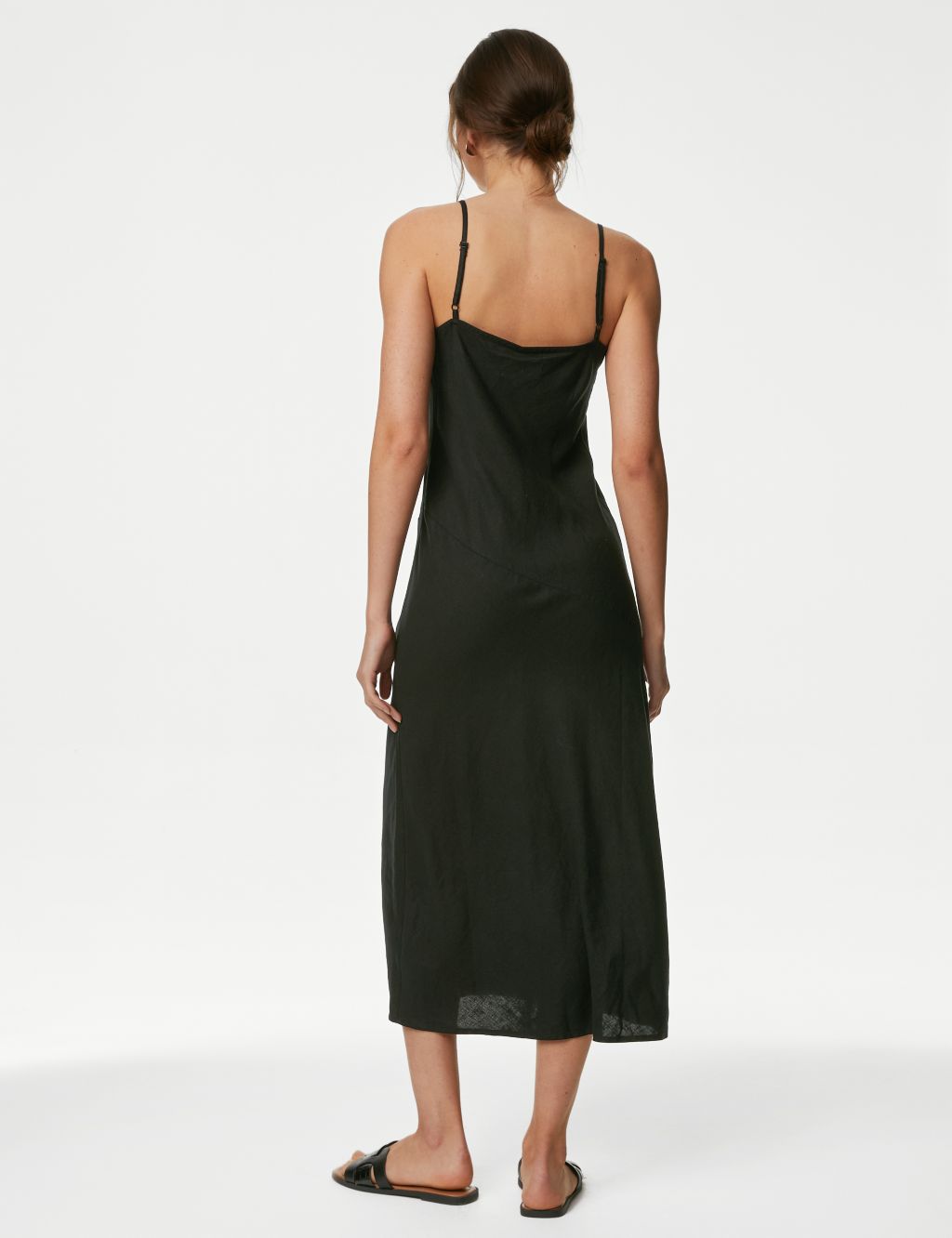 Linen Rich Strappy Midaxi Slip Dress 5 of 5