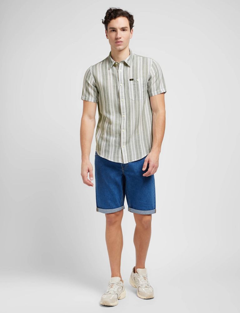Linen Rich Striped Shirt 3 of 6