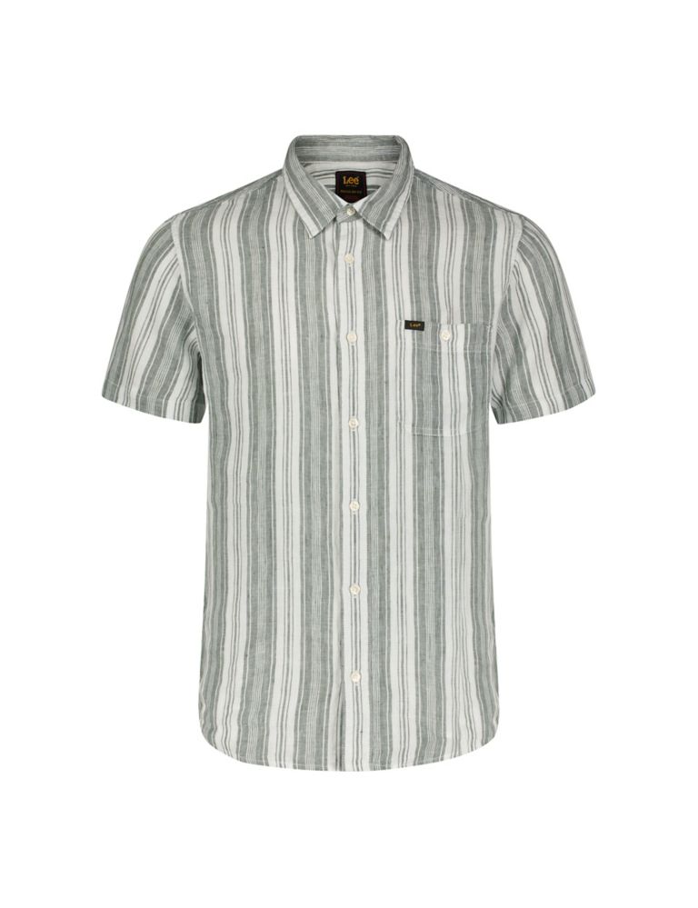 Linen Rich Striped Shirt 2 of 6
