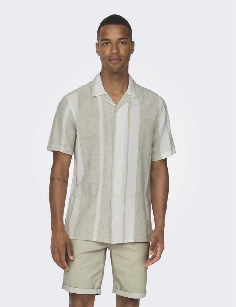 Linen Rich Striped Shirt 6 of 6