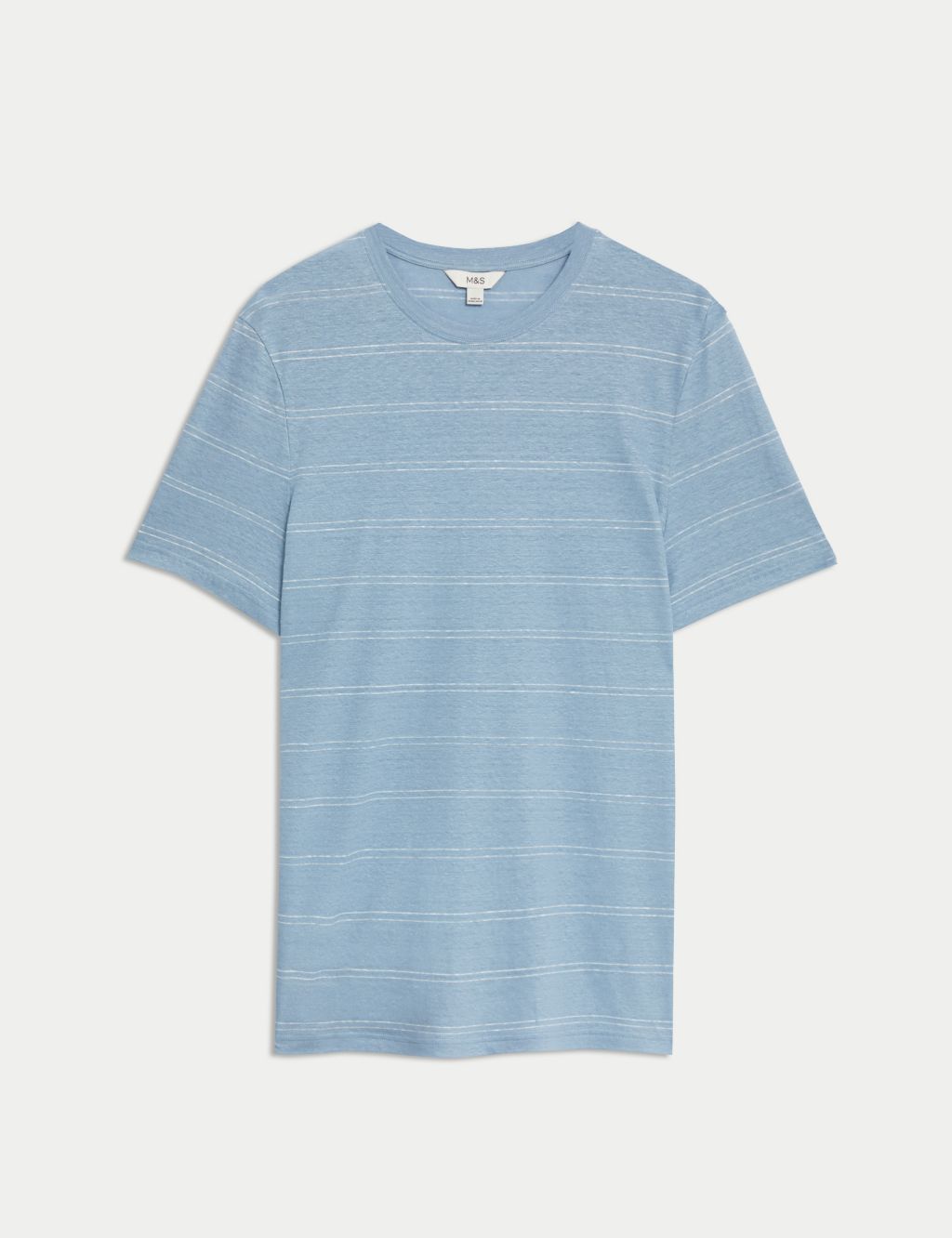 Linen Rich Striped T-Shirt 1 of 5