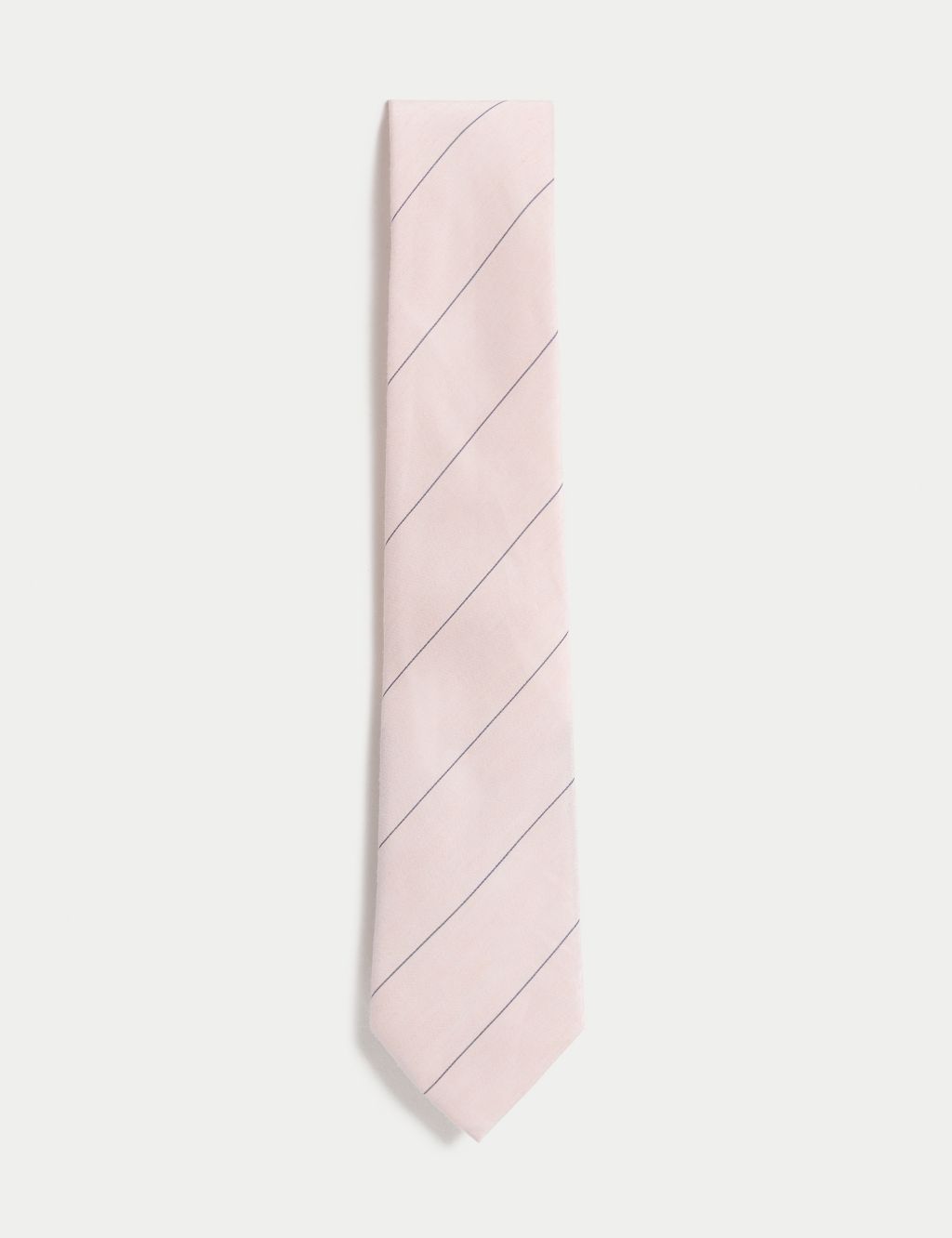 Linen Rich Striped Tie | M&S Collection | M&S