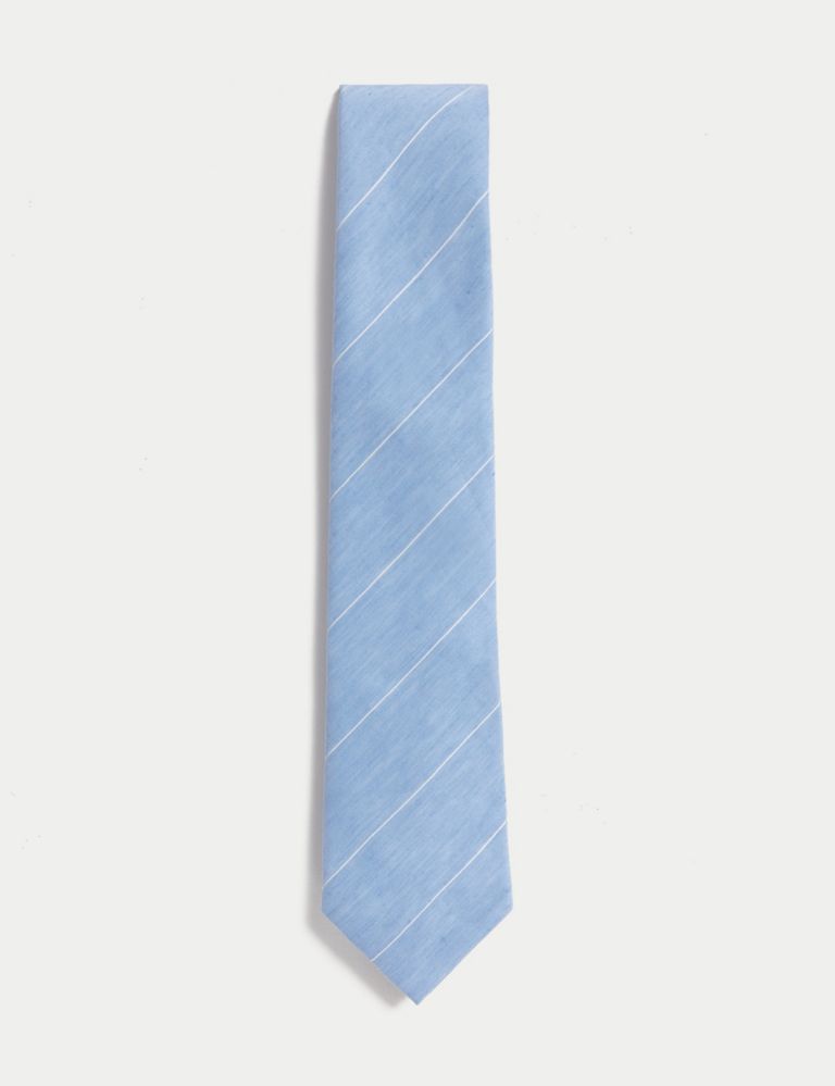 Linen Rich Striped Tie 1 of 2