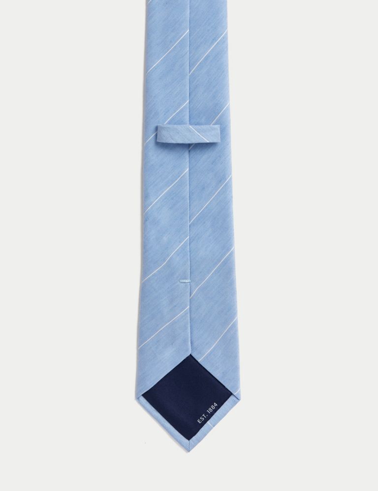 Linen Rich Striped Tie 2 of 2