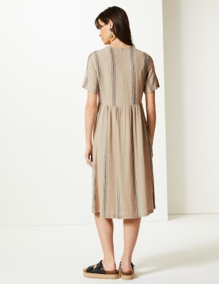 Marks & spencer outlet linen dresses