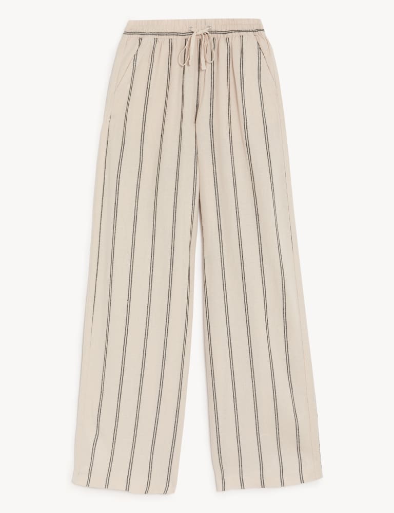 Linen sales striped pants