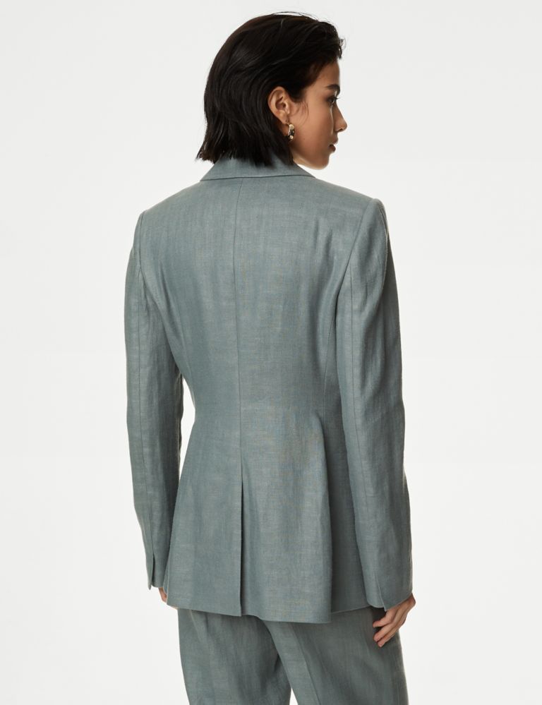 Linen Rich Tailored Double Breasted Blazer 7 of 9