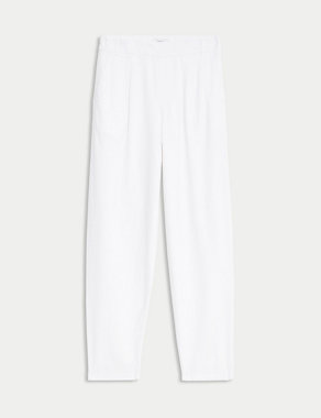 Linen Rich Tapered Trousers Image 2 of 5