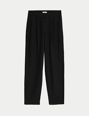 Linen Rich Tapered Trousers Image 2 of 5