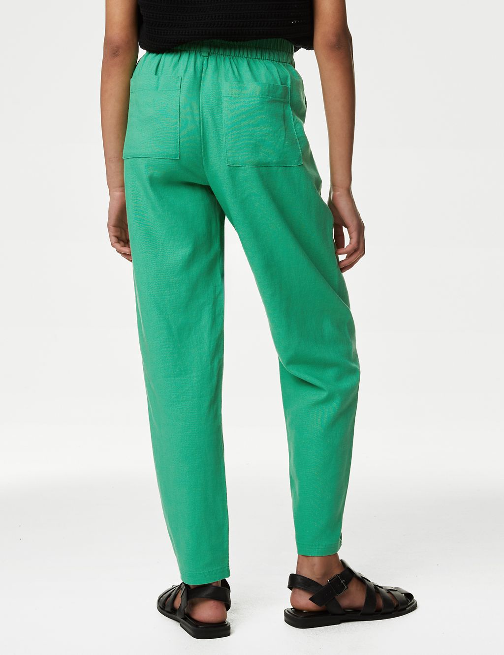 Linen Rich Tapered Trousers 5 of 5