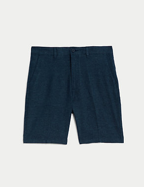 Linen Rich Textured Chino Shorts Image 2 of 7