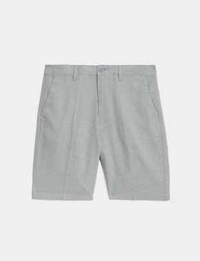 Linen Rich Textured Chino Shorts Image 2 of 6