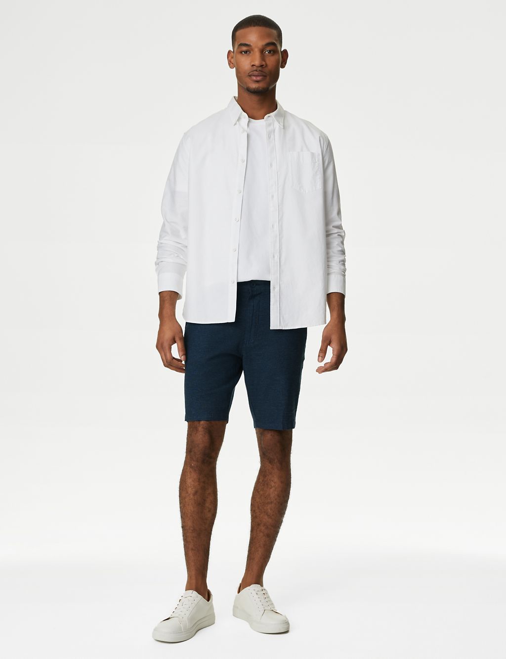 Linen Rich Textured Chino Shorts 4 of 7