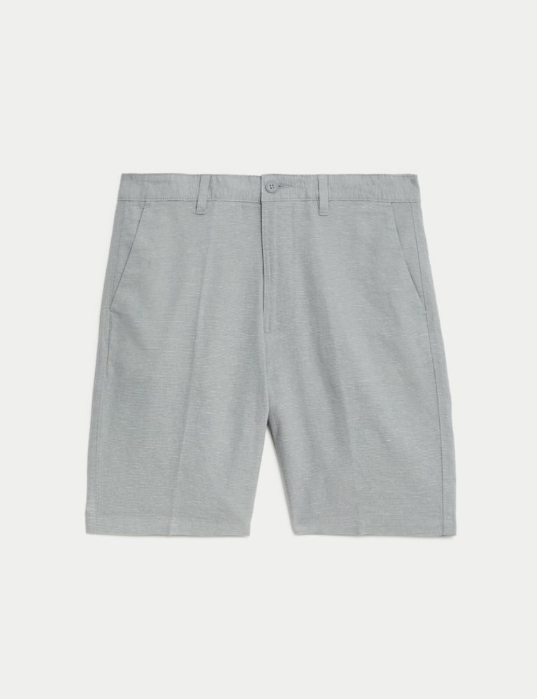Linen Rich Textured Chino Shorts 2 of 6