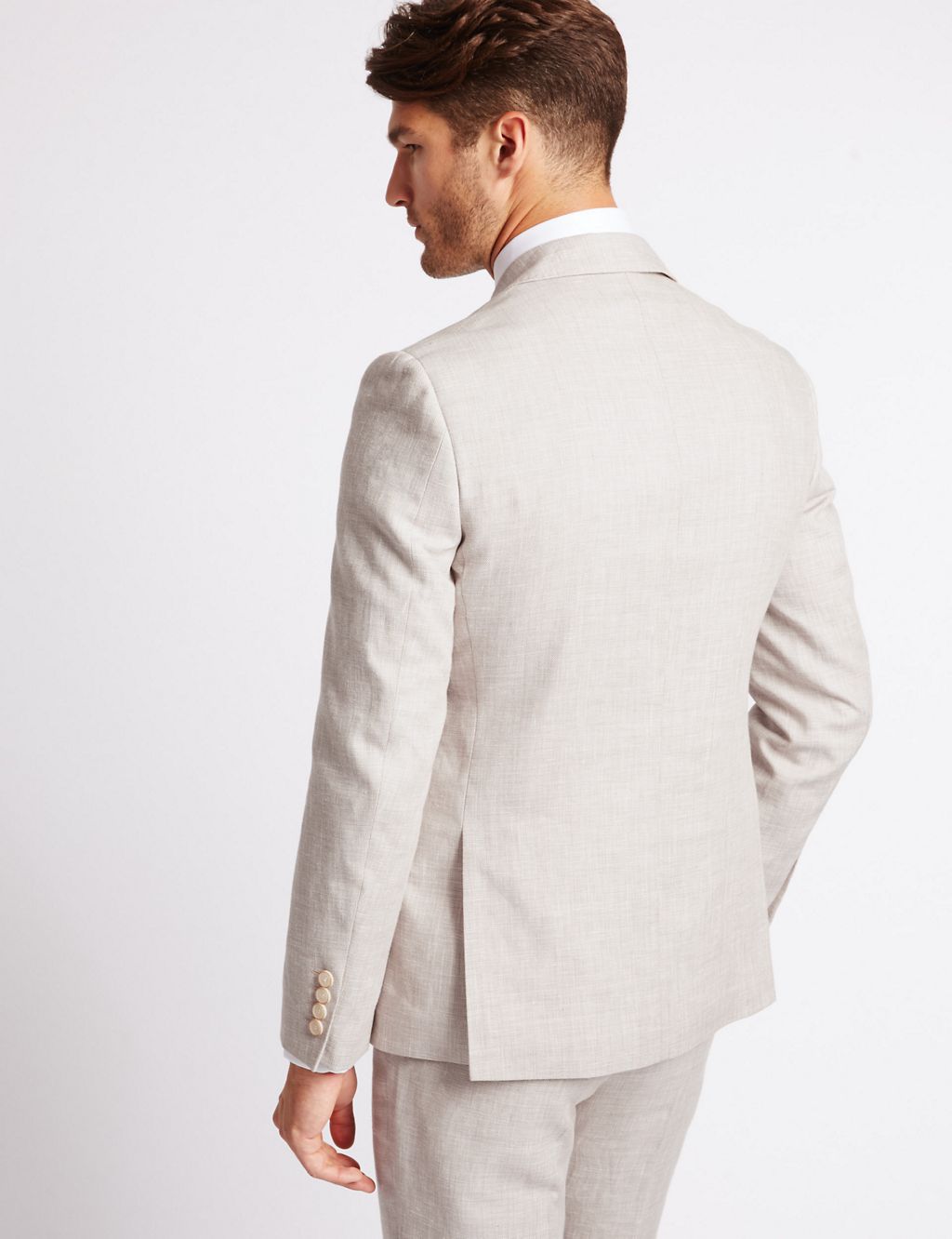 Linen Rich Textured Tailored Fit Jacket 6 of 7