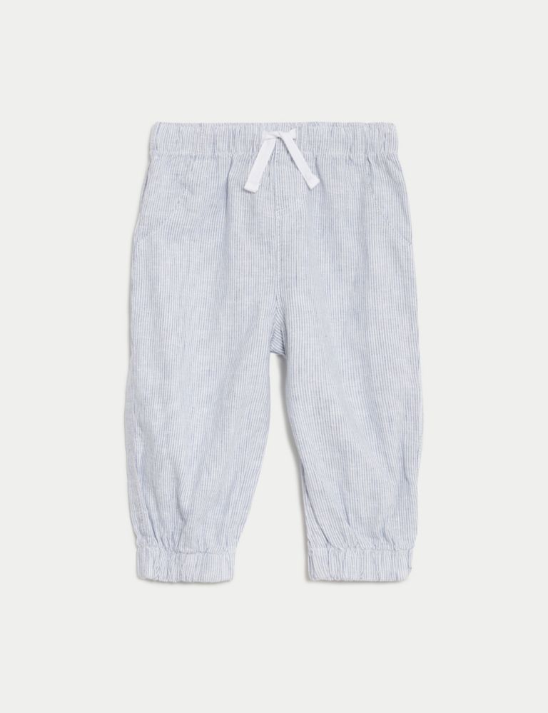 Linen Rich Trousers (0-3 Yrs) 1 of 3