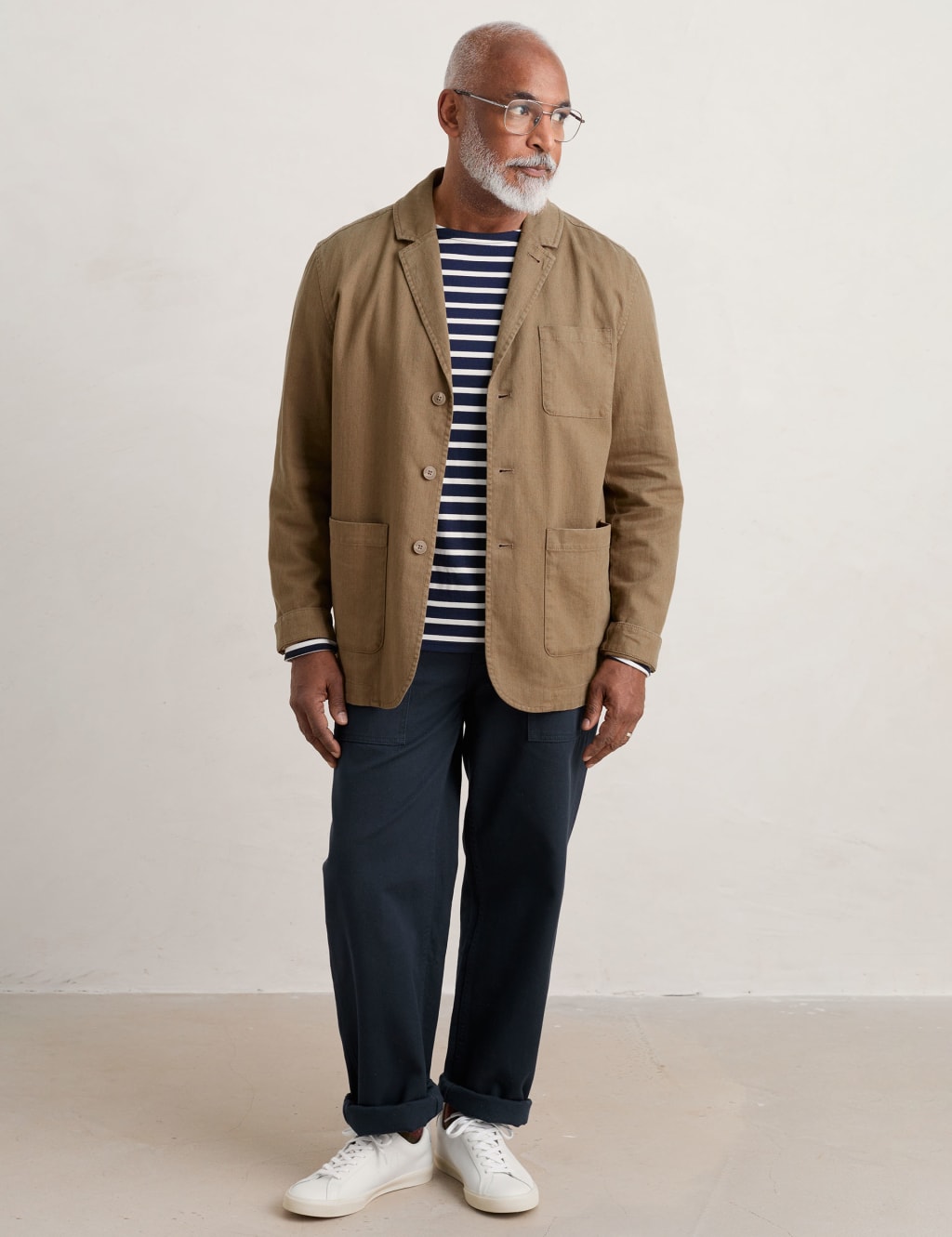 Linen Rich Utility Jacket Seasalt Cornwall M S