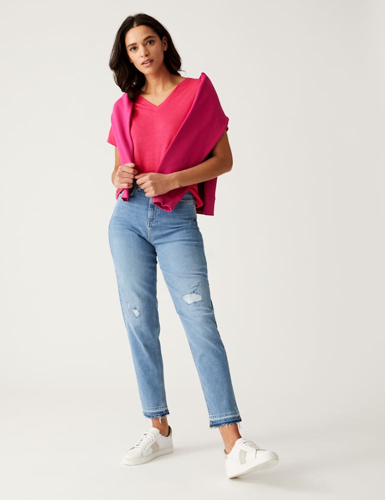 m&s ladies v neck t shirts