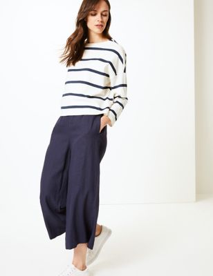 Cropped Kick Flare Trousers, M&S Collection