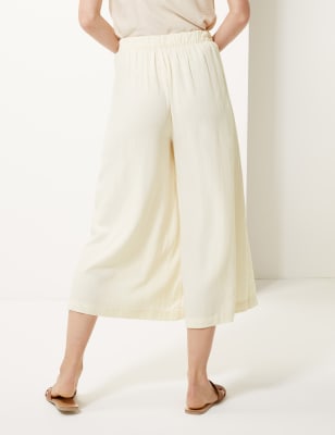 Marks and spencer outlet linen trousers wide leg