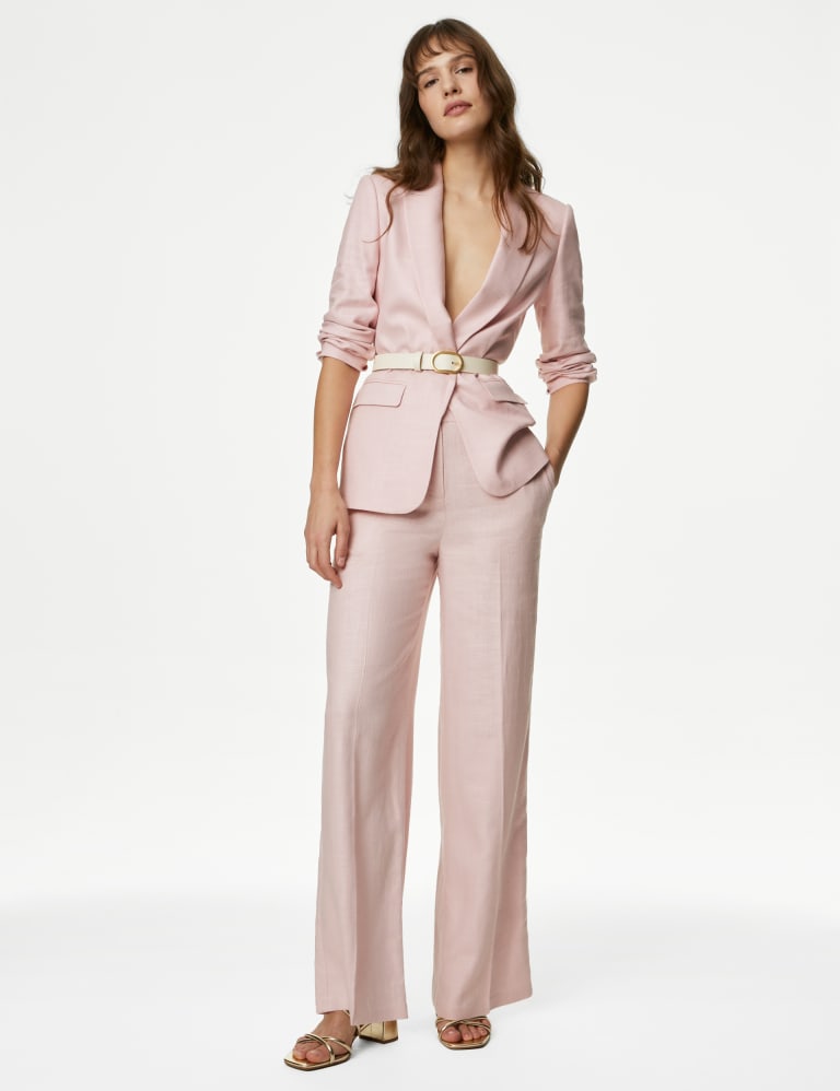 Linen Tapered Trousers, M&S Collection