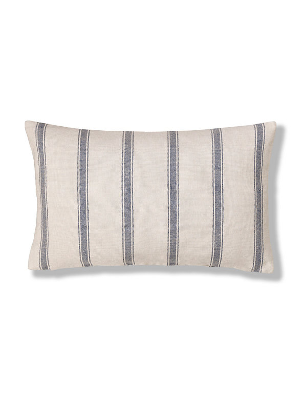 Linen Striped Cushion Image 1 of 2