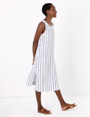 Striped linen hot sale sundress