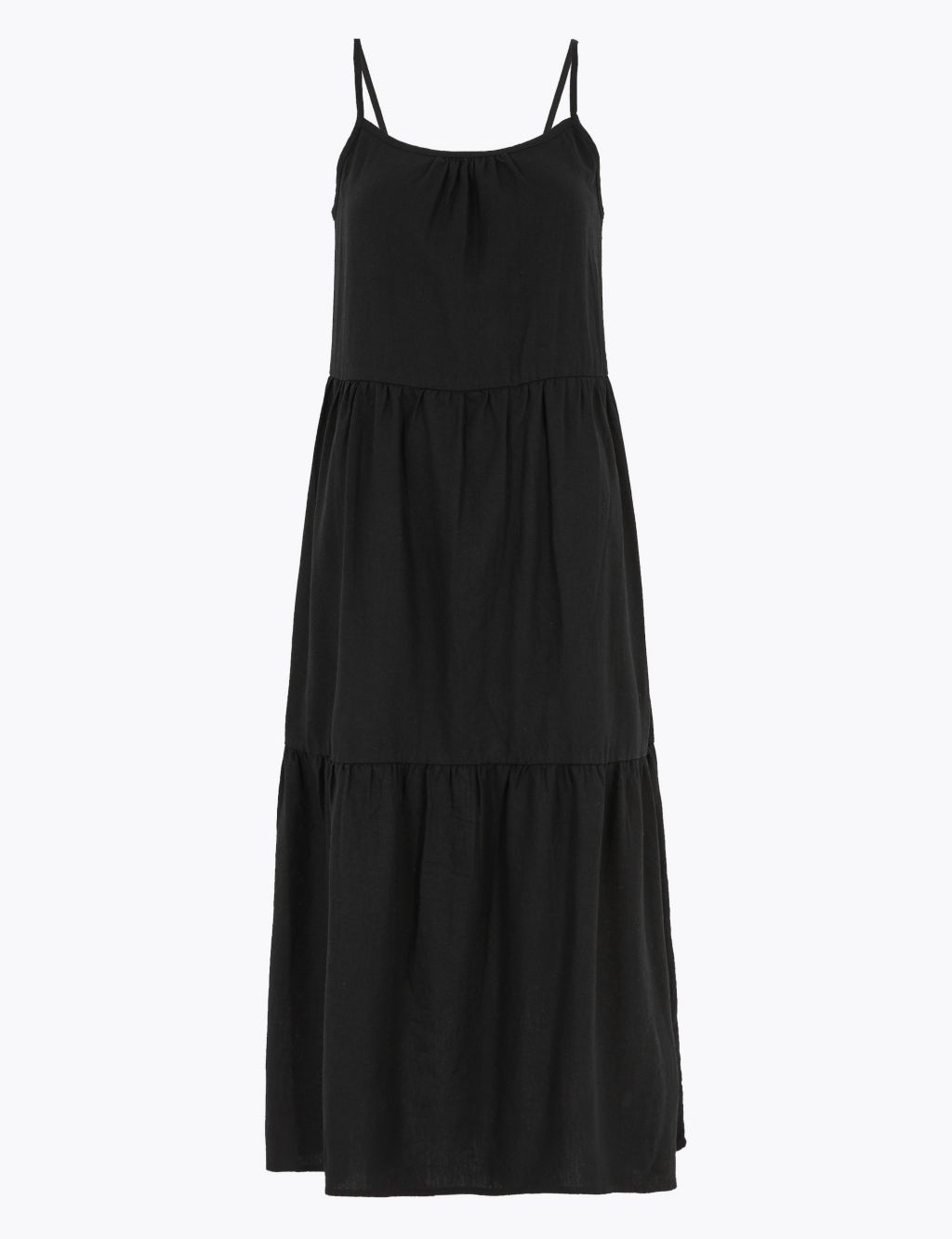 Linen Tiered Slip Dress | M&S Collection | M&S