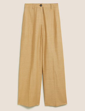 Linen Wide Leg Trousers Image 2 of 8