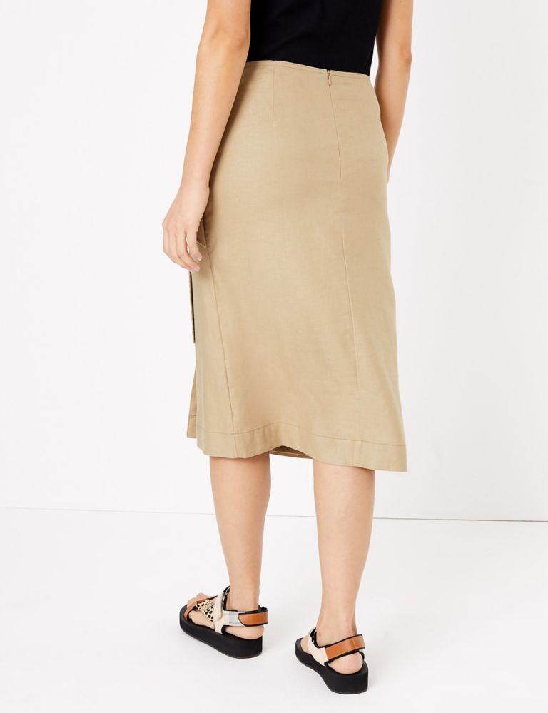 Linen Wrap Skirt | M&S Collection | M&S