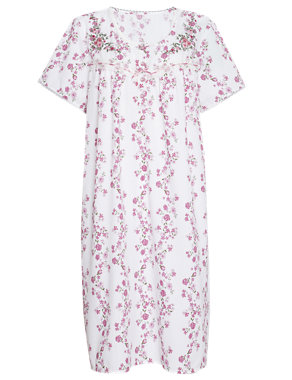 Liner Floral Woven Nightdress Image 2 of 5