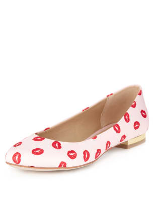 Marks and spencer pink hot sale shoes