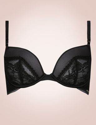 Lisette Lace Underwired Non-Padded Plunge Bra A-D Image 2 of 6