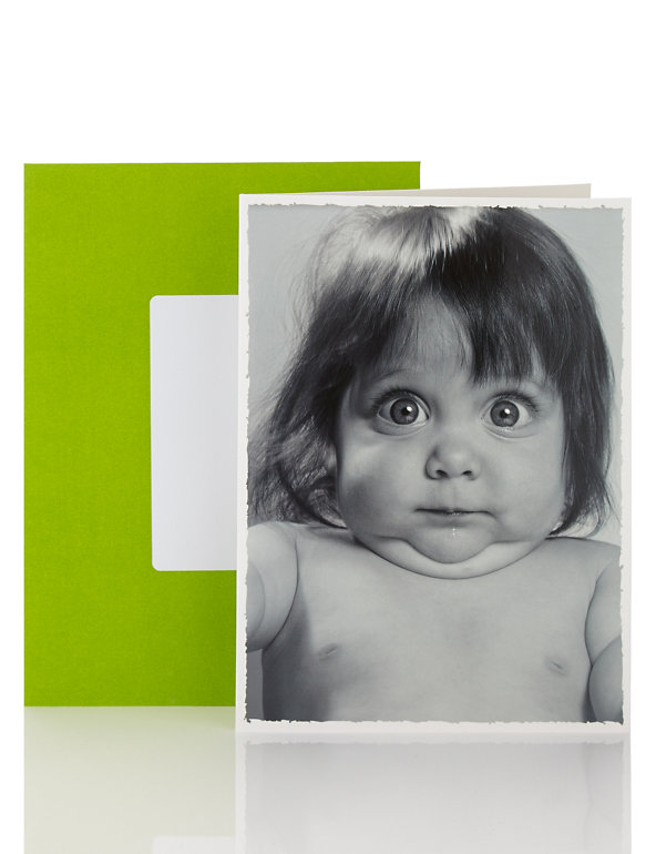 Little LAUGHS Shocked Girl Blank Card Image 1 of 2